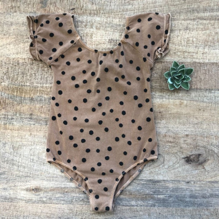 Bañador Dots Brown Sugar.