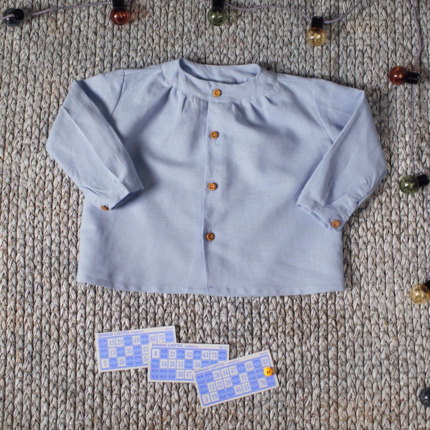 Camisa Maho Lino Azul.