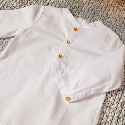 Camisa Polera Batista Blanca.