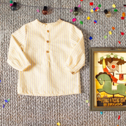 Camisa Polera Raya Amarilla.