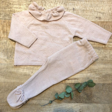 Conjunto Polaina Rosa.