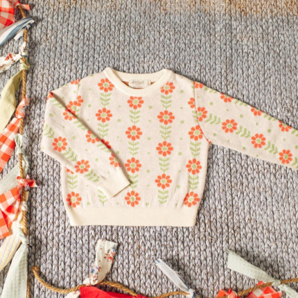 Jersey Grecas Verde y Coral.