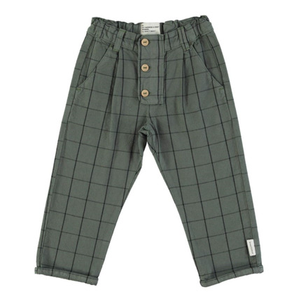 Pantalón Cuadros Verde.