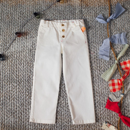Pantalón Vaquero Blanco.