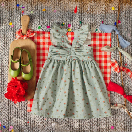 Vestido Frunces Vereda.